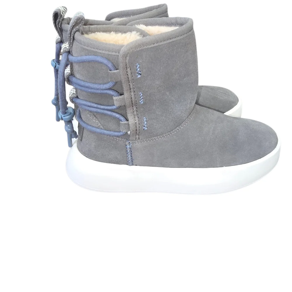 UGG Grey Fur-Lined Footwear.